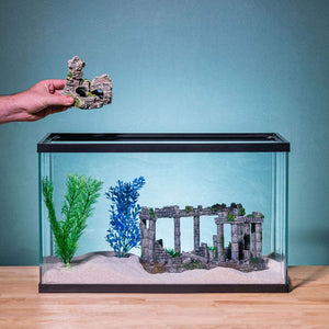 Aquatic Planet 4 Piece Aquarium Ornaments Stone Rocks Decoration Set