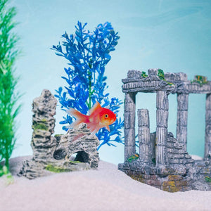 Aquatic Planet 4 Piece Aquarium Ornaments Stone Rocks Decoration Set