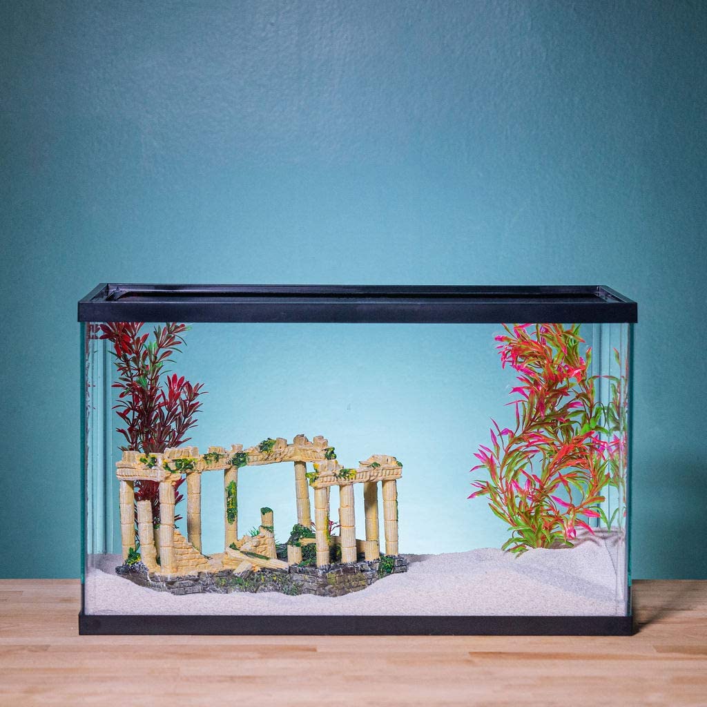 Realyc 22cm Fish Tank Plant Vivid Vibrant Color PVC Fake Seaweed Aquarium  Decoration for Underwater