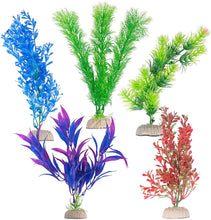 Load image into Gallery viewer, Aquatic Planet 5 PACK Artificial Fake Plastic Aquarium Plants Fish Tank Decoration
