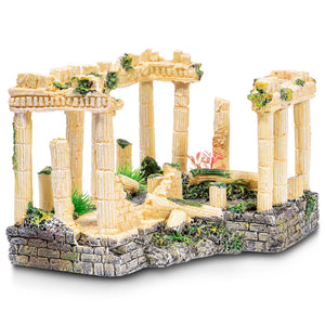 Aquatic Planet Roman Square Pillars Aquarium Ornament