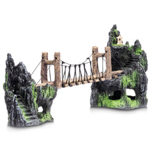 Load image into Gallery viewer, Aquatic Planet Rope Bridge Chinese Mountains Aquarium Ornament
