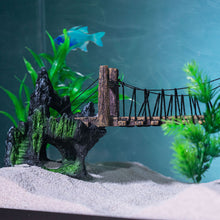 Load image into Gallery viewer, Aquatic Planet Rope Bridge Chinese Mountains Aquarium Ornament
