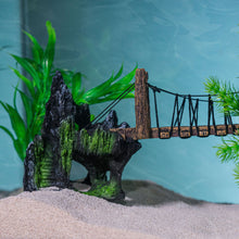 Load image into Gallery viewer, Aquatic Planet Rope Bridge Chinese Mountains Aquarium Ornament
