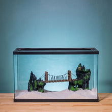 Load image into Gallery viewer, Aquatic Planet Rope Bridge Chinese Mountains Aquarium Ornament
