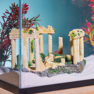 Aquatic Planet Roman Square Pillars Aquarium Ornament