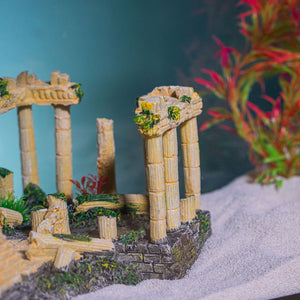 Aquatic Planet Roman Square Pillars Aquarium Ornament